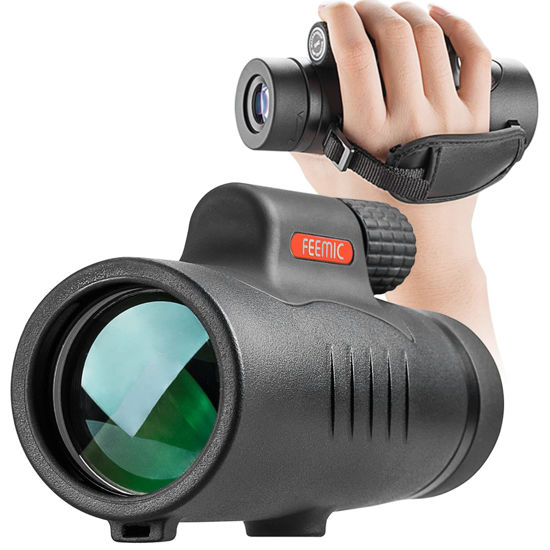Picture of Monocular Telescope High Power 8x42 Monoculars Scope Compact Waterproof Fogproof Shockproof with Hand Strap for Adults Kids Bird Watching Hunting Camping Hiking Travling Wildlife Secenery