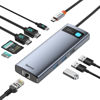Picture of Baseus Laptop Docking Station Dual Monitor 4K@120Hz, 9 in 1 USB C Hub with 2 HDMI, 1000Mbps LAN, Max 85W PD, 3 USB, SD Card Reader, USB C Dock Compatible with iPhone 15/Mac/Dell/HP/Surface/Steam Deck
