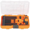 Picture of Klein Tools 33804 ProFlex Impact-Rated Interchangeable Ratcheting T-Handle Set, Torsion Zone, Magnetic Bit Holder, SAE, Metric, TORX, 23-Piece