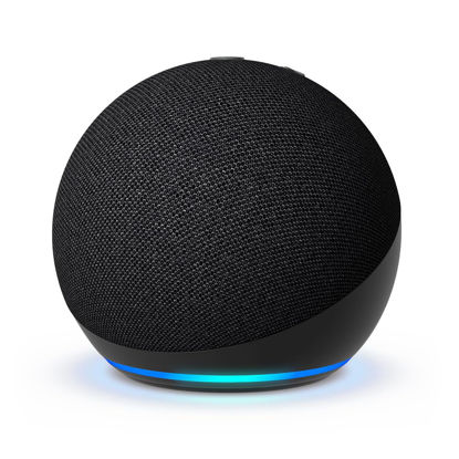 Picture of Amazon Echo Dot (newest model), With bigger vibrant sound, helpful routines and Alexa, Charcoal
