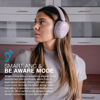 Picture of JLab JBuds Lux ANC Wireless Headphones, Mauve, Hybrid Active Noise Cancelling, Customizable Sound, Spatial Audio Compatible, Premium Over-Ear Bluetooth Headset