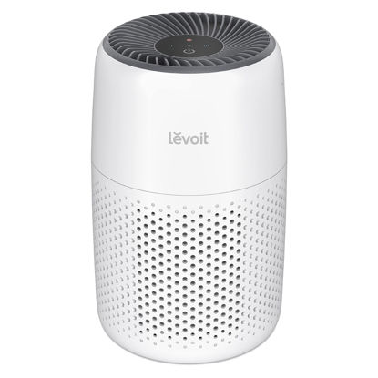 Picture of LEVOIT Air Purifiers for Bedroom Home, 3-in-1 Filter Cleaner with Fragrance Sponge for Better Sleep, Filters Smoke, Allergies, Pet Dander, Odor, Dust, Office, Desktop, Portable, Core Mini-P, White