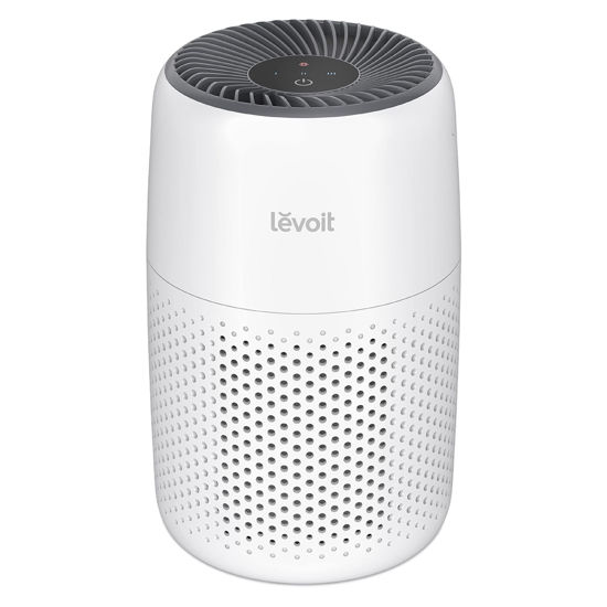 Picture of LEVOIT Air Purifiers for Bedroom Home, 3-in-1 Filter Cleaner with Fragrance Sponge for Better Sleep, Filters Smoke, Allergies, Pet Dander, Odor, Dust, Office, Desktop, Portable, Core Mini-P, White