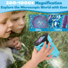 Picture of 1000X Pocket Microscope for Kids - 4K 2.0" Screen, Digital Mini Scope with Slides Kit, Rechargeable Lab Handheld Portable Microscopes for Kids 4-12 Students Teens