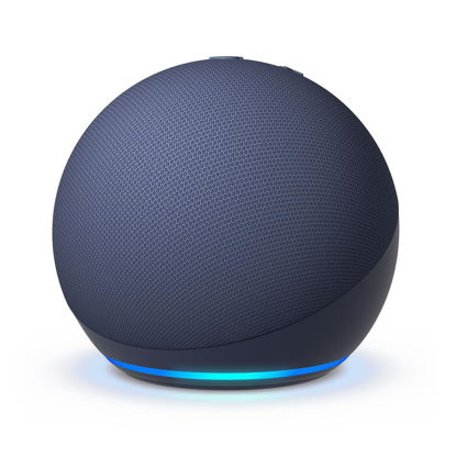 Picture of Amazon Echo Dot (newest model), With bigger vibrant sound, helpful routines and Alexa, Deep Sea Blue