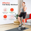 Picture of Sunny Health & Fitness Mini Steppers for Exercise at Home, Stair Step Workout Machine with Resistance Bands, Full Body Cardio Equipment with Digital Monitor - No. 012 -S