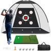 Picture of Golf Net,Golf Practice Net with Golf Mat,Golf Hitting Aid Nets 10x7FT for Backyard Driving Chipping Training Swing with Target Mat Balls for Outdoor Indoor,Golf Gifts for Men Dad Him and Golf Lovers
