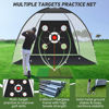 Picture of Golf Net,Golf Practice Net with Golf Mat,Golf Hitting Aid Nets 10x7FT for Backyard Driving Chipping Training Swing with Target Mat Balls for Outdoor Indoor,Golf Gifts for Men Dad Him and Golf Lovers