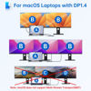Picture of USB C Laptop Docking Station Dual Monitor Dual HDMI 4k DP Triple Display Hub 10G, 13 in 1 MOKiN USB C Hub with 3 Monitors,Displayport,USB3.1,RJ45,100W PD,Card Reader,Audio/Mic, for Dell HP Lenovo