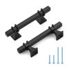Picture of HOME EDIT 30 Pack 3 inch BlackCabinet Handles Square Zinc-Alloy Pulls for Kitchen Dresser Closet and Bathroom Cabinets Hardware