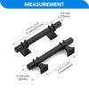 Picture of HOME EDIT 30 Pack 3 inch BlackCabinet Handles Square Zinc-Alloy Pulls for Kitchen Dresser Closet and Bathroom Cabinets Hardware