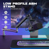 Picture of FIFINE Microphone Boom Arm, Low Profile Adjustable Stick Microphone Arm Stand with Desk Mount Clamp, Screw Adapter, Cable Management, for Podcast Streaming Gaming Studio-BM88