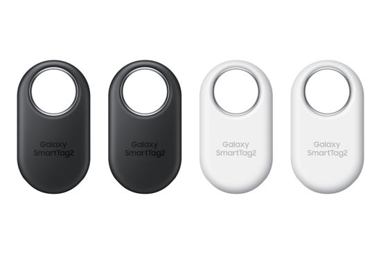 Picture of Samsung SmartTag2 (2023) Bluetooth + UWB, IP67 Water and Dust Resistant, Findable via App, 1.5 Year Battery Life (4-Pack) - Black/White (Global Edition, No US Warranty)