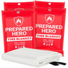 Picture of Prepared Hero Emergency Fire Blanket - 4 Pack - Fire Suppression Blanket for Kitchen, 40” x 40” Fire Blanket for Home, Fiberglass Fire Blanket