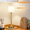 Picture of Cordless Table Lamp Rechargeable Gold - 1 Pack Brass 4000mAH Battery Operated Lamp for Decor, 3000K Stepless Dimming Touch Control Wireless Lamp for Bedroom, Dining Table, Counter, Living Room