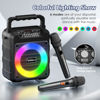 Picture of Karaoke Machine for Adults - Portable Bluetooth Karaoke Speaker with Two Wireless Microphones, PA System Speaker Supports TF Card/USB, AUX in, REC, Bass & Treble for Party/Meeting