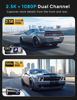 Picture of Navycrest 5G WiFi Dash Cam Front and Rear with 64GB Card, Dash Camera for Cars 2.5K/1440p Front and 1080P Rear, Dashcams for Cars Loop Recording, Gravity Sensor, 24Hours Parking Mode, Silver