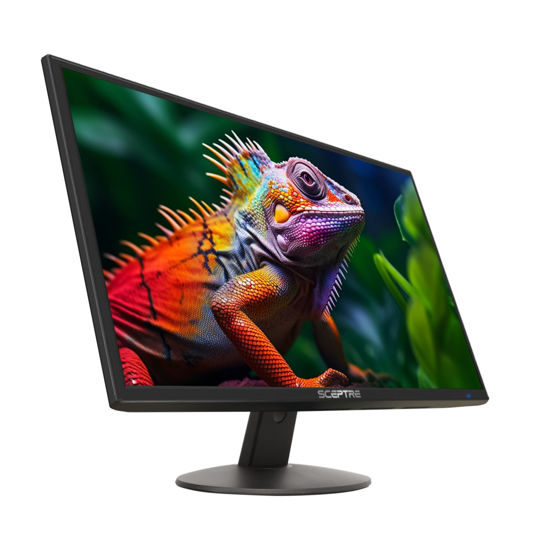 Picture of Sceptre 24-inch Professional Thin 1080p LED Monitor 99% sRGB 2x HDMI VGA Build-in Speakers, Machine Black (E248W-19203R Series)