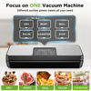 Picture of SPACEKEY Vacuum Sealer Machine, 85Kpa Food Sealer with Bag Roll Storage Space, 8-in-1 Food Vacuum Machine, Pulse Function, Dry&Moist Modes, Built in Cutter, Bag Roll included, Silver