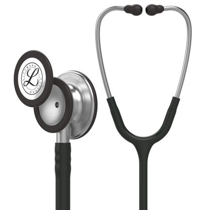 Picture of 3M Littmann Classic III Monitoring Stethoscope, 5620, More Than 2X as Loud*, Weighs Less**, Stainless Steel Chestpiece, 27" Black Tube