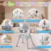 Picture of 6 in 1 Baby High Chair for Babies and Toddlers, Booster Seat, Kids Learning Table & Chair (Grey)