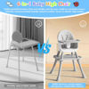 Picture of 6 in 1 Baby High Chair for Babies and Toddlers, Booster Seat, Kids Learning Table & Chair (Grey)