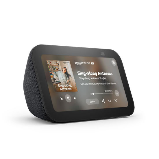 Picture of Amazon Echo Show 5 (newest model), Smart display with 2x the bass and clearer sound, Charcoal