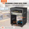 Picture of VEVOR 12U AV Rack Stand with Caster Wheels, Component Rack Cabinet Recording Studio Racks, Removable Side Panels, Universal Network Server Case, Special Vents for 19'' Audio Video Rack Mounting