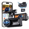 Picture of COOLCRAZY Dash Cam Front and Rear, 4K Full HD Dual Dash Camera for Cars Built-in 5G WiFi GPS, 64GB Card, Car Camera with 3" IPS Screen, UHD 2160P Night Vision, HDR, App Control, 24H Parking Monitor