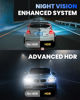 Picture of COOLCRAZY Dash Cam Front and Rear, 4K Full HD Dual Dash Camera for Cars Built-in 5G WiFi GPS, 64GB Card, Car Camera with 3" IPS Screen, UHD 2160P Night Vision, HDR, App Control, 24H Parking Monitor