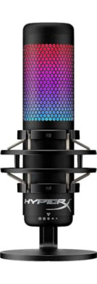 Picture of HyperX QuadCast S - RGB USB Condenser Microphone for PC, PS4, PS5 and Mac, Anti-Vibration Shock Mount, 4 Polar Patterns, Pop Filter, Gain Control, Gaming, Streaming, Podcasts, Twitch, YouTube, Discord