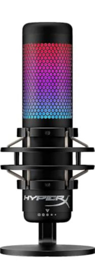 Picture of HyperX QuadCast S - RGB USB Condenser Microphone for PC, PS4, PS5 and Mac, Anti-Vibration Shock Mount, 4 Polar Patterns, Pop Filter, Gain Control, Gaming, Streaming, Podcasts, Twitch, YouTube, Discord