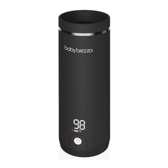 Picture of Baby Brezza Superfast Portable Baby Bottle Warmer - 50% Faster - Travel Breastmilk Warmer and Formula Warmer - Safe, Even Heating - Up to 9oz - No Adapters, Black