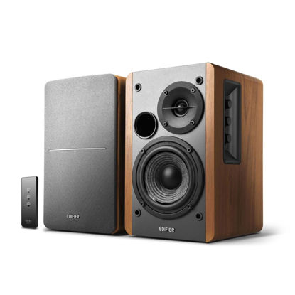 Picture of Edifier R1280T Powered Bookshelf Speakers - 2.0 Active Near Field Studio Monitor Speaker - Wooden Enclosure - 42 Watts RMS Power
