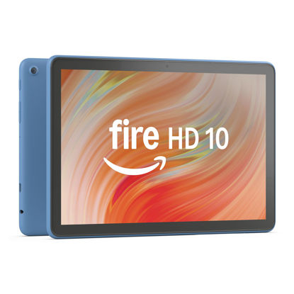 Picture of Amazon Fire HD 10 tablet (newest model) built for relaxation, 10.1" vibrant Full HD screen, octa-core processor, 3 GB RAM, 64 GB, Ocean