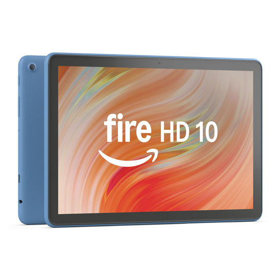 Picture of Amazon Fire HD 10 tablet (newest model) built for relaxation, 10.1" vibrant Full HD screen, octa-core processor, 3 GB RAM, 64 GB, Ocean