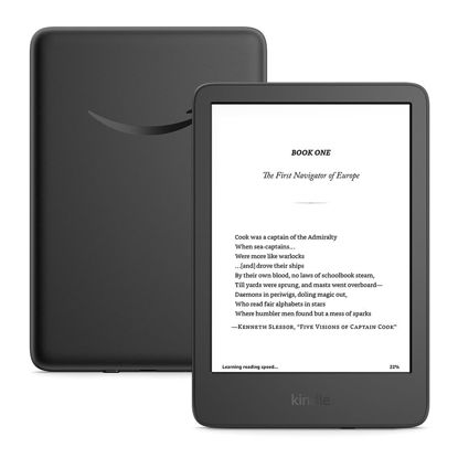 Picture of New Amazon Kindle (16 GB) - Lightest and most compact Kindle, with glare-free display, faster page turns, adjustable front light, and long battery life - Black