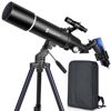 Picture of Telescopes for Adults Astronomy, 80mm Aperture 600mm Refractor Telescope for Beginners, Compact and Portable Travel Telescopio with Backpack