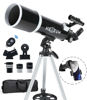 Picture of Telescope for Adults & Beginner Astronomers - 80mm Aperture 600mm Fully Multi-Coated High Transmission Coatings with AZ Mount Tripod Phone Adapter, Carrying Bag, Wireless Control.