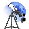 Picture of Telescopes for Adults Astronomy, 80mm Aperture 600mm Refractor Telescope for Kids & Beginners, Compact and Portable Travel Telescopio with Backpack