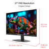 Picture of Sceptre New 27-inch Gaming Monitor 100Hz 1ms DisplayPort HDMI x2 100% sRGB AMD FreeSync Build-in Speakers, Eye Care Frameless Machine Black 2024 (E275W-FW100T)