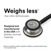 Picture of 3M Littmann Classic III Monitoring Stethoscope, 5803, More Than 2X as Loud* and Weighs Less**, Stainless Steel Black-Finish Chestpiece, 27" Black Tube, Stem and Headset