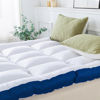 Picture of WhatsBedding 5 Inch Memory Foam Queen Mattress Topper 100% Cotton Top, Filled with Breathable & Soft Memory Foam Pillow Top,4 Elastic Straps, 80x60x5 Inch, Queen