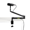 Picture of Shure by Gator Premium Low-Profile Desktop Mic Boom Stand; Fully Adjustable for Podcast, Streaming, and Home Office Setups (SH-BROADCAST2)