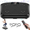 Picture of Vibration Plate Exercise Machine Weight Loss, Full Body Workout Vibration Plate Lymphatic Drainage, 199 Adjustable Speeds Power Shaping Waver Vibrating Plate 450 Lbs Capacity Fitness Platform Black