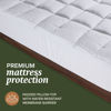 Picture of Beckham Hotel Collection King Size Hybrid Mattress Protector & Pad - Extra Padded, Thick, Plush, & Fitted Mattress Topper for Bed - Quilted Pillow Top Mattress Cover