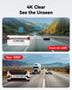 Picture of REDTIGER Dash Cam Front Rear, 4K/2.5K Full HD Dash Camera for Cars, Included 32GB Card, Built-in Wi-Fi GPS, 3.16” IPS Screen, Night Vision, 170°Wide Angle, WDR, 24H Parking Mode(F7NP)
