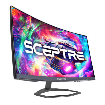Picture of Sceptre Curved 24.5-inch Gaming Monitor up to 240Hz 1080p R1500 1ms DisplayPort x2 HDMI x2 Blue Light Shift Build-in Speakers, Machine Black 2023 (C255B-FWT240)