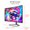 Picture of Sceptre Curved 24.5-inch Gaming Monitor up to 240Hz 1080p R1500 1ms DisplayPort x2 HDMI x2 Blue Light Shift Build-in Speakers, Machine Black 2023 (C255B-FWT240)