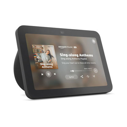 Picture of Amazon Echo Show 8 (newest model), With Spatial Audio, Smart Home Hub, and Alexa, Charcoal
